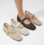 A Zarah Mesh Mary Janes
