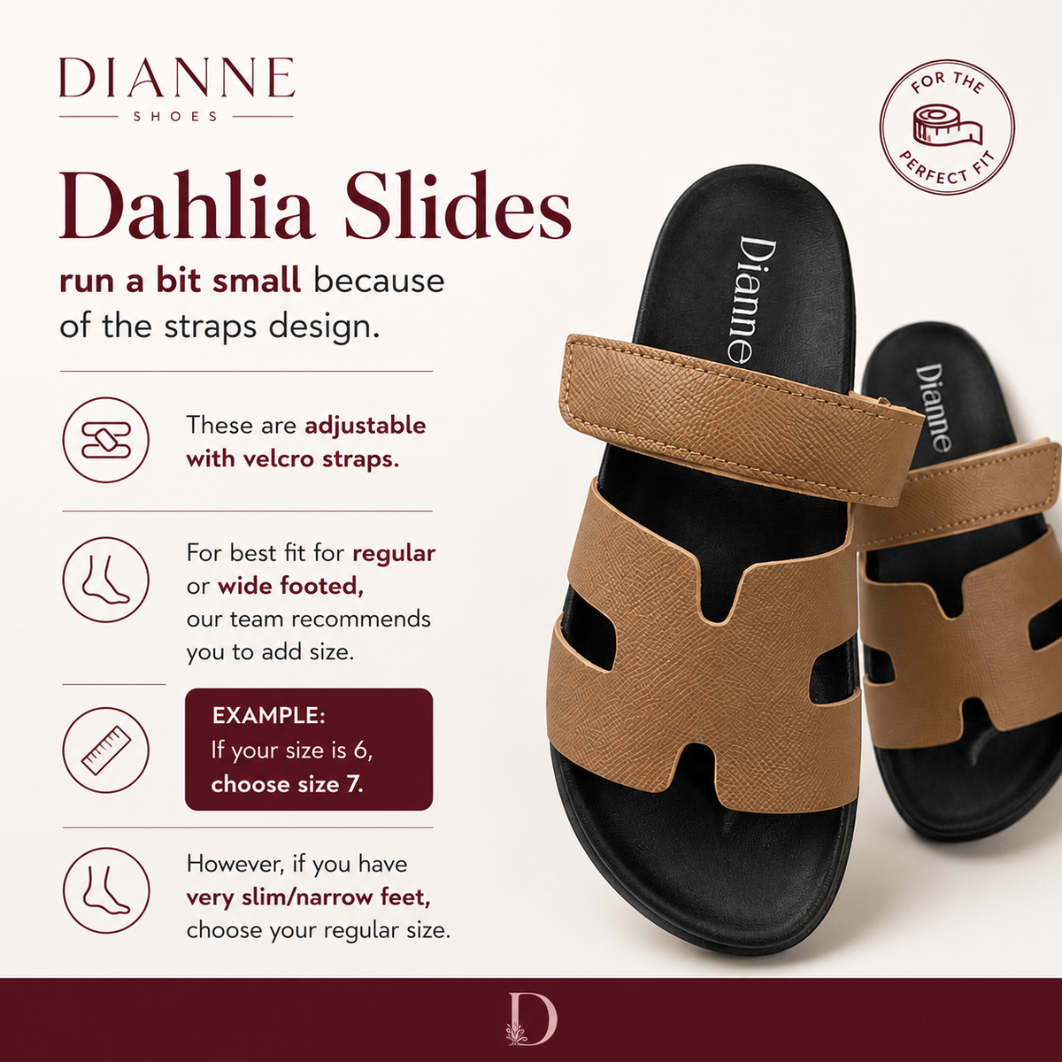 A Slides Dahlia Velcro Strap
