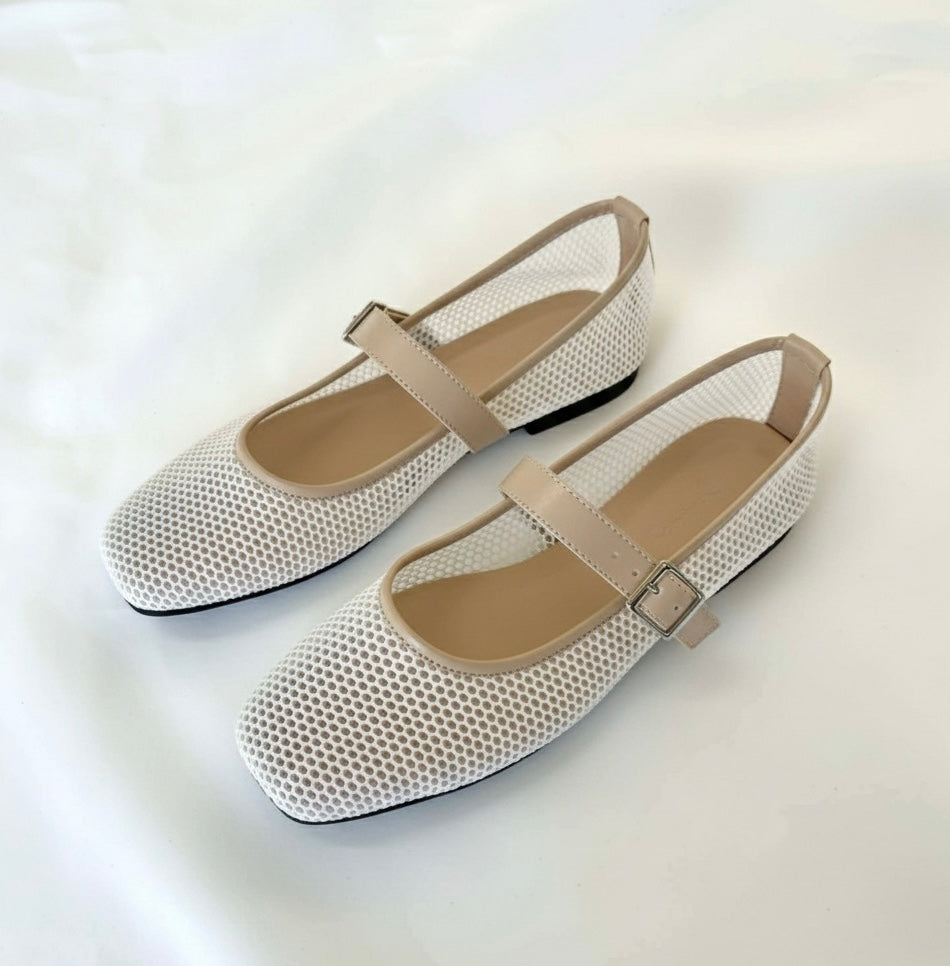 A Zarah Mesh Mary Janes