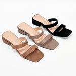 A Sabby Square Suede Sandals