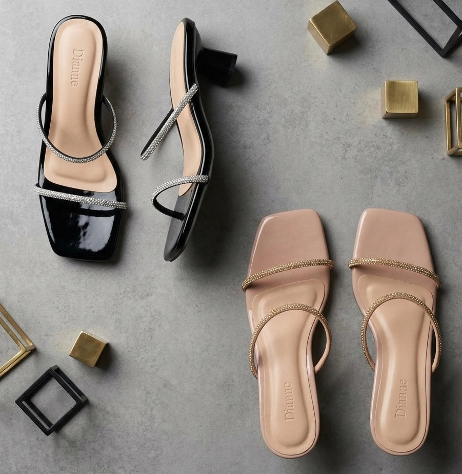 Alexa Stilleto Rhinestone Heels