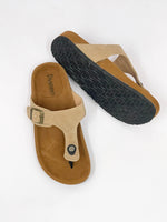 B Lauren Mocha Suede Slides