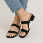 A Sabby Square Suede Sandals