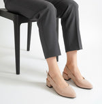 Maria Shoes Beige Glossy 1.5 inch heel