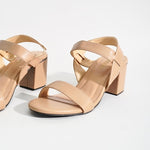 A Kianna Block Heels Garter Style