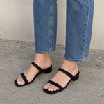 Sabby Square Suede Sandals