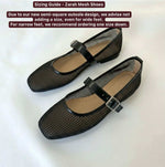 A Zarah Mesh Mary Janes