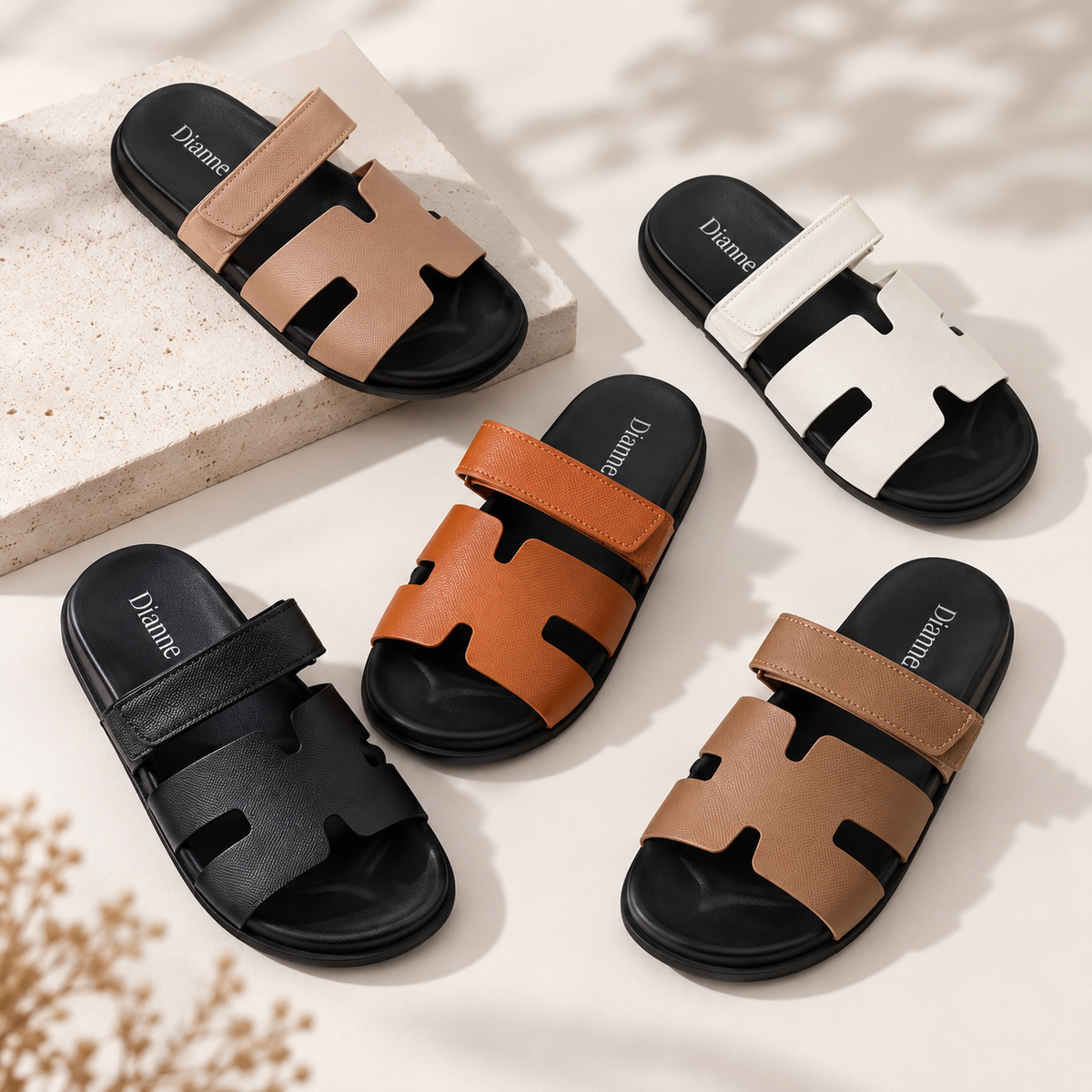 A Slides Dahlia Velcro Strap