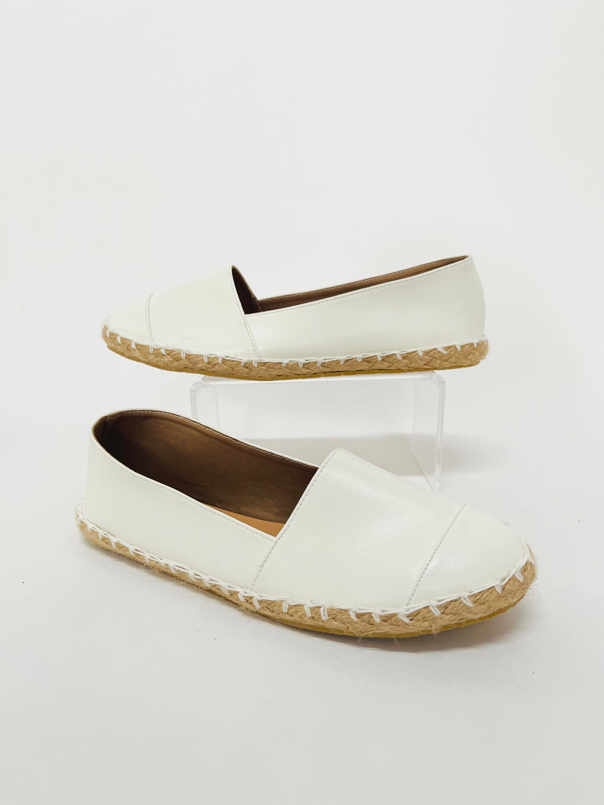 Espadrille White Leather