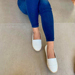 Espadrille White Leather