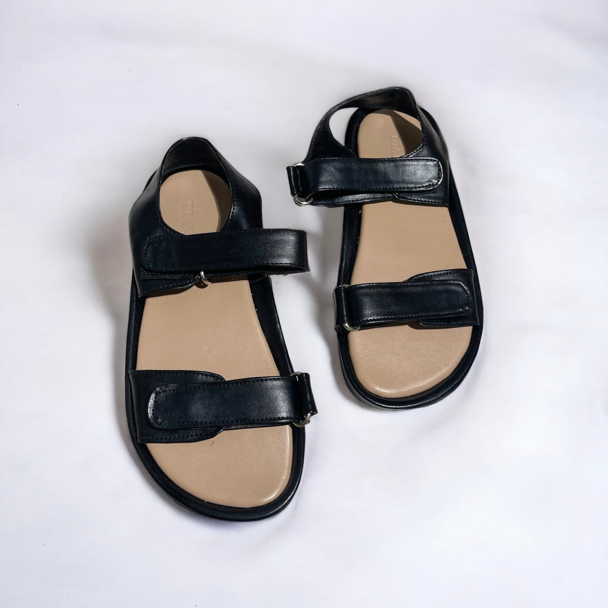 D Slides Velcro Black