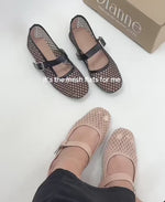 A Zarah Mesh Mary Janes