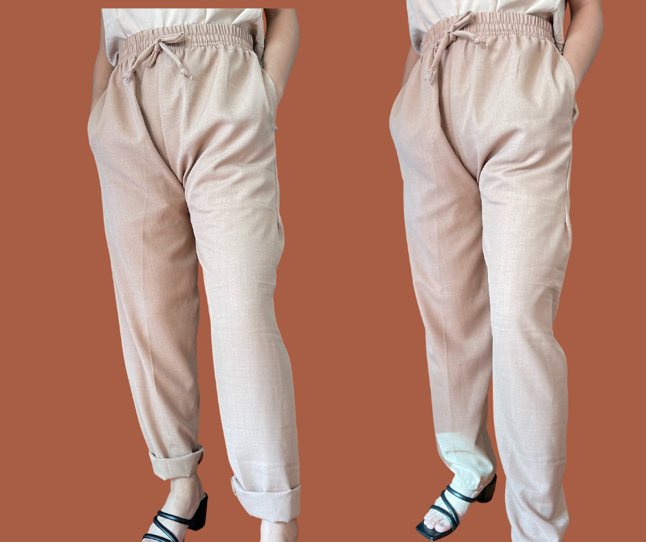Outfit by Dianne Linen Casual Pants in Beige