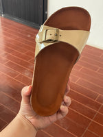 Genuine Leather Cork Slides