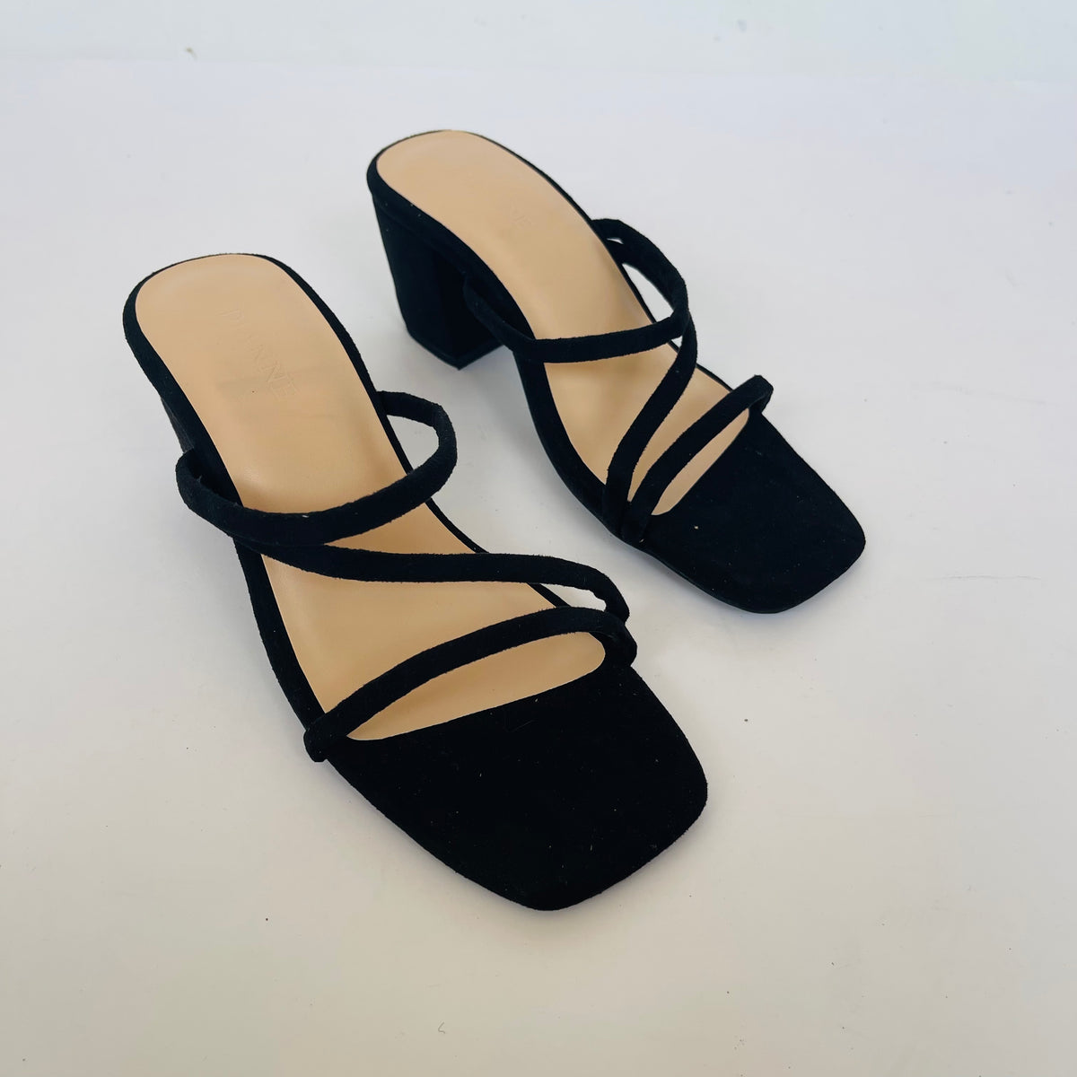 B Rayven Black Suede 2inch