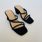 B Rayven Black Suede 2inch