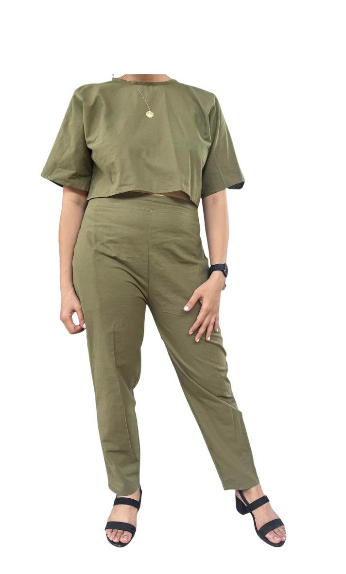 Outfits Liza Linen Army Green