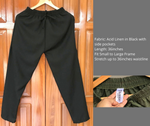 Outfits by Dianne Linen Casual Pants in Black