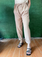 Outfit by Dianne Linen Casual Pants in Beige