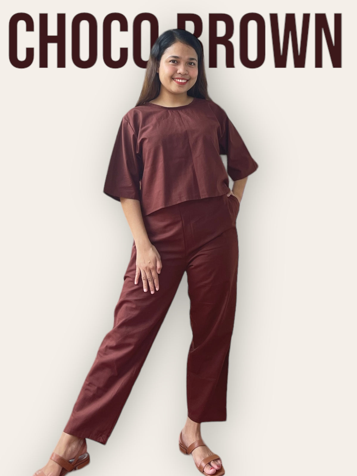 Outfits Liza Linen Choco Brown