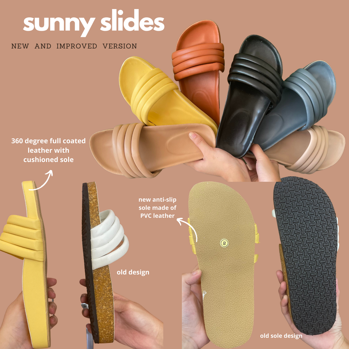Sunny Slides Lemon Yellow size 7,9 only