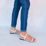 Nicole White Flats (Clearance Sale)
