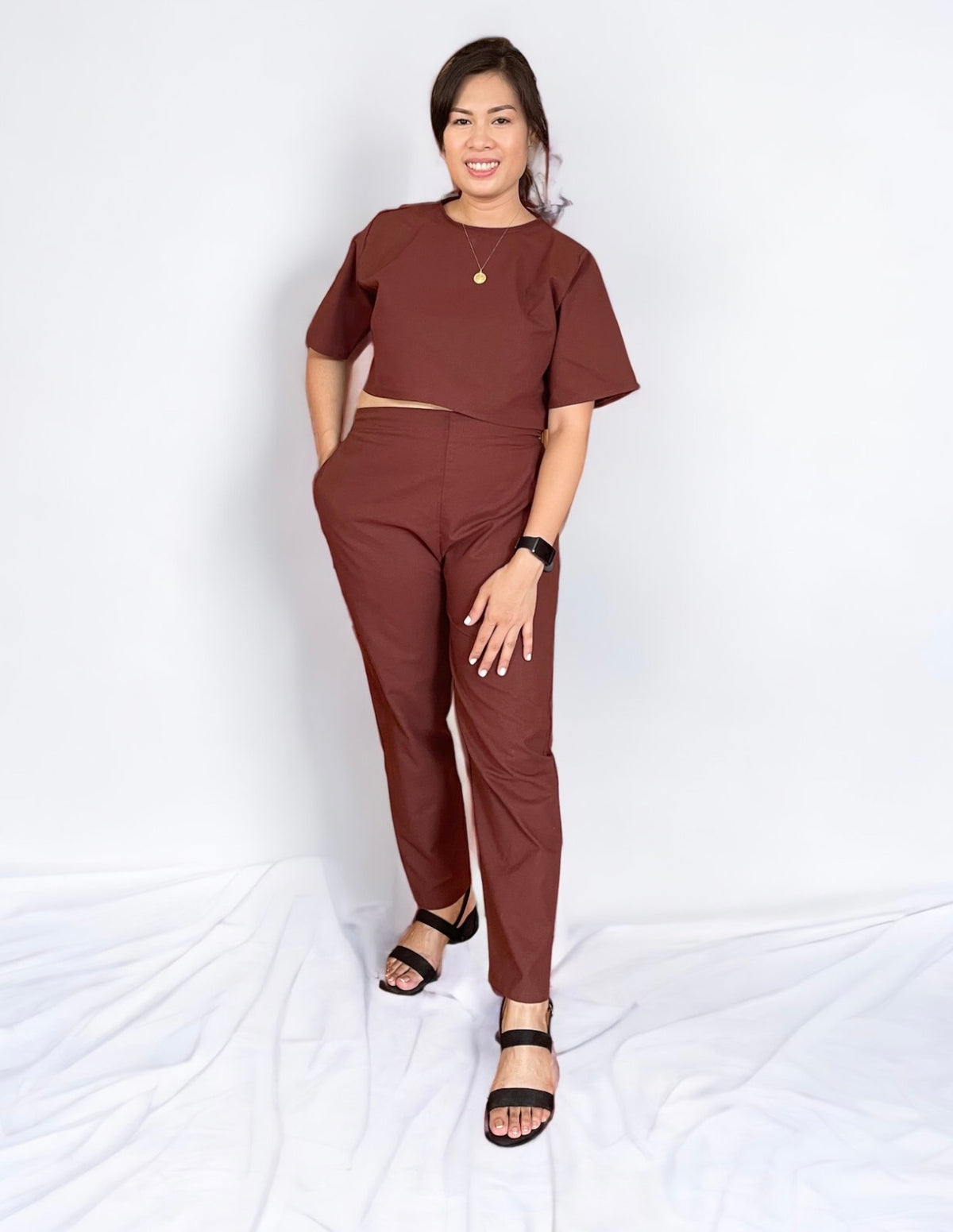 Outfits Liza Linen Choco Brown