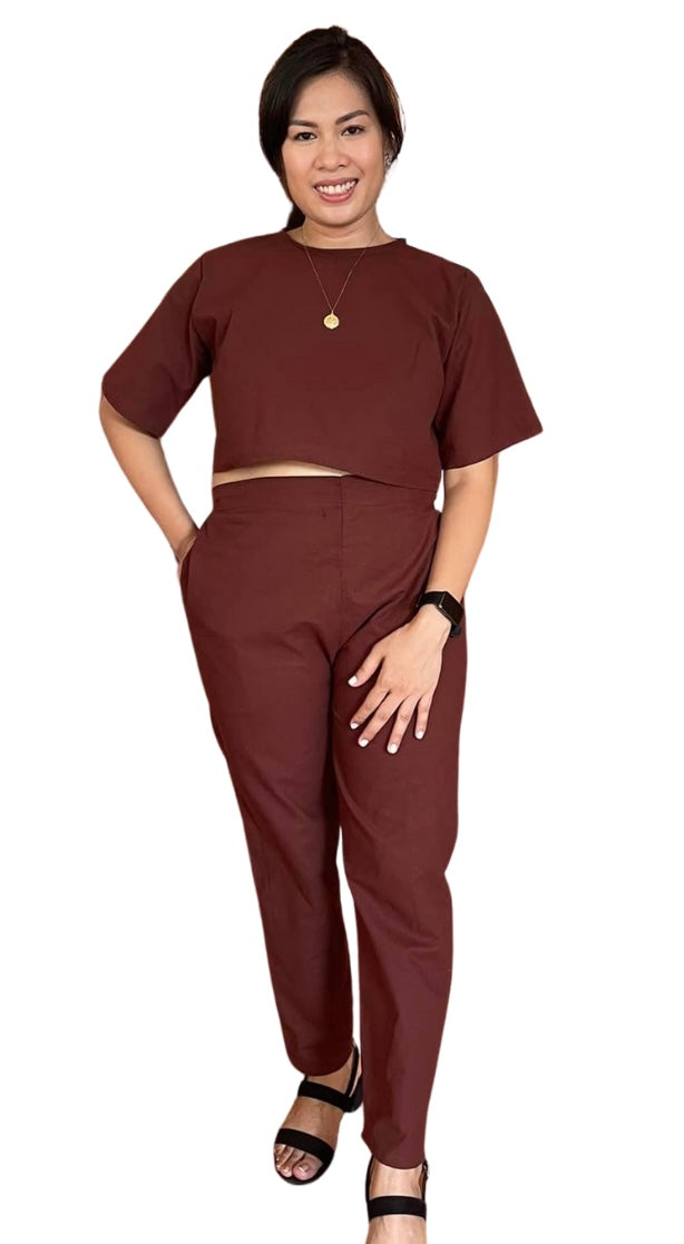 Outfits Liza Linen Choco Brown